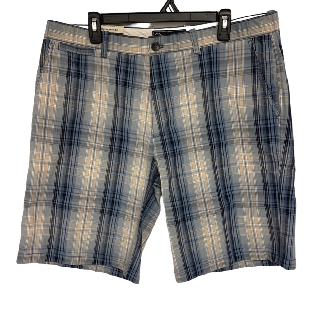 Weatherproof Plaid Shorts Men’s 38 Blue
